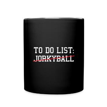 Sport To Do List Jorkyball - Full Colour Mug - black - Front