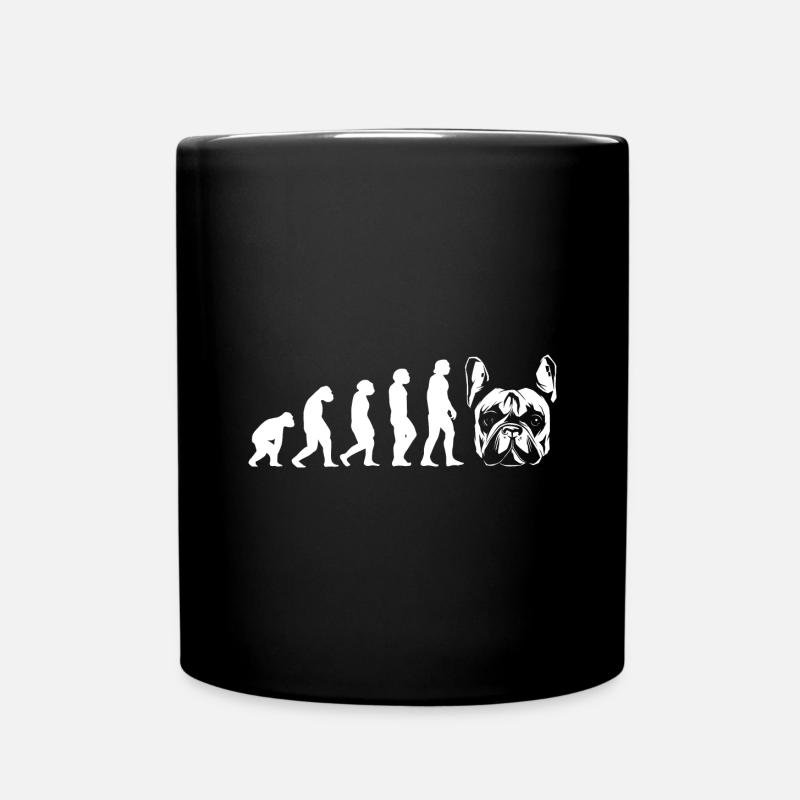 Evolution Bouledogue Français - Mug uni - noir