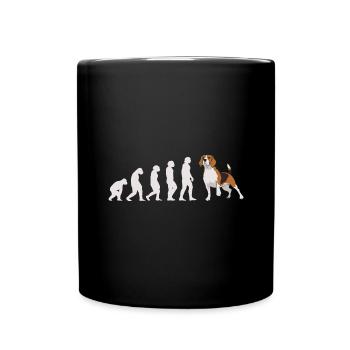 Evolution Beagle - Mug uni - noir - Devant