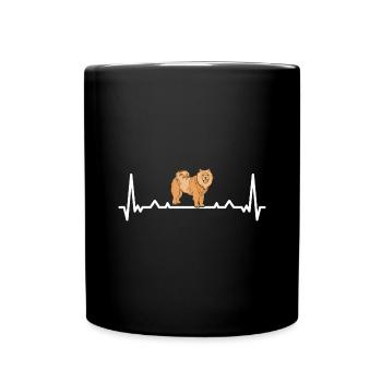 Heartbeat Chow Chow - Mug uni - noir - Devant