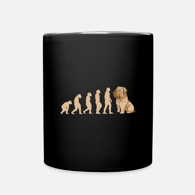 Évolution Shar Pei - Mug uni - noir