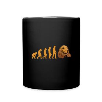 Évolution du chien Corgi - Mug uni - noir - Devant