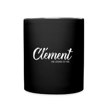 Clément une légende Cadeau T shirt Clement - Mug uni - noir - Devant
