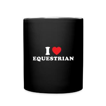 Sport J’aime l’équitation - Mug uni - noir - Devant