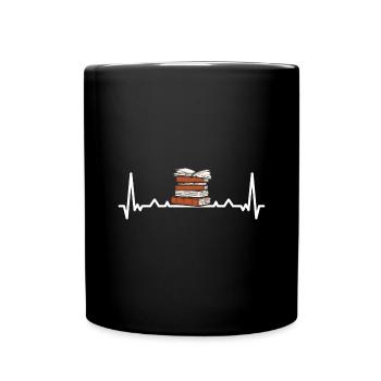 Writer Heartbeat Writing - Full Colour Mug - black - Front
