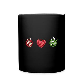Griller Peace Love Grillades - Mug uni - noir - Devant