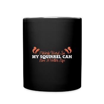 Écureuil - Mug uni - noir - Devant