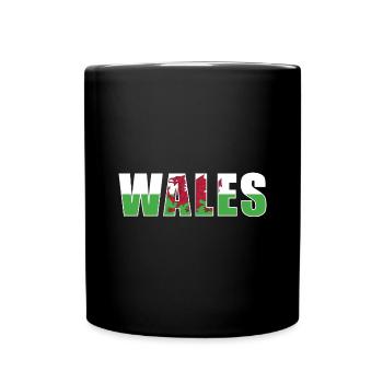 Wales Rugby - Full Colour Mug - black - Front