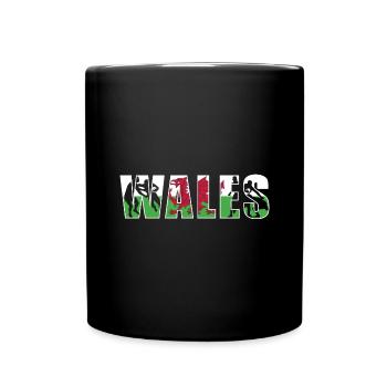 Wales Rugby - Full Colour Mug - black - Front