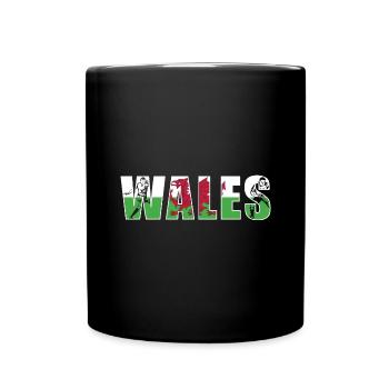 Wales Rugby - Full Colour Mug - black - Front