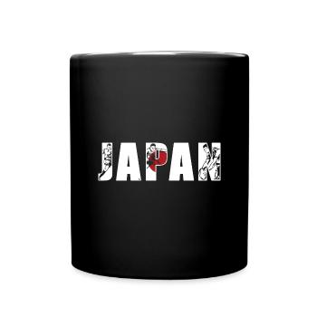 Japan Rugby - Tasse einfarbig - Schwarz - Vorne
