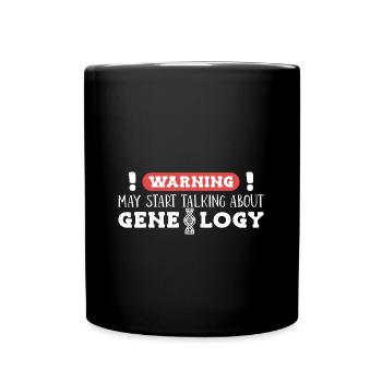 Généalogiste - Mug uni - noir - Devant