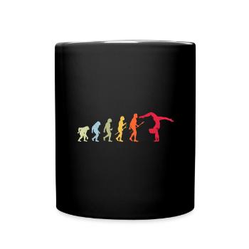 Gymnastique Gymnaste Gymnaste Evolution Rétro - Mug uni - noir - Devant