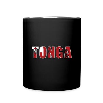 Tonga Rugby - Full Colour Mug - black - Front