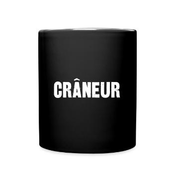 crâneur - Mug uni - noir - Devant