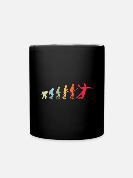 Handball Handballerin Frauen Handball Evolution - Tasse einfarbig - Schwarz