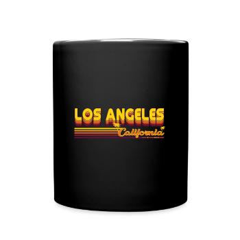 Los Angeles California Vintage & Retro Design - Full Colour Mug - black - Front