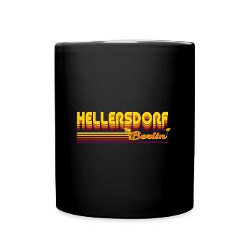 cooles Hellersdorf Berliner Stadtteil Design - Tasse einfarbig - Schwarz - Vorne