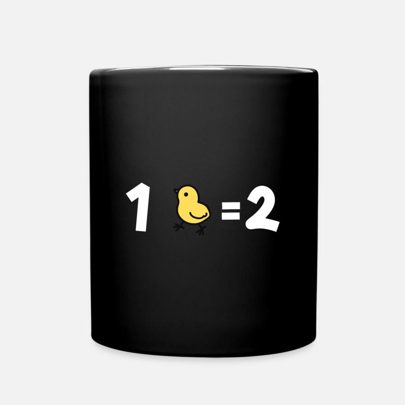 un poussin égal deux - Mug uni - noir