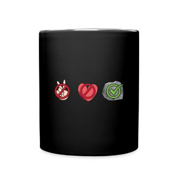Rock Collector Peace Love Rock Collecting - Full Colour Mug - black - Front