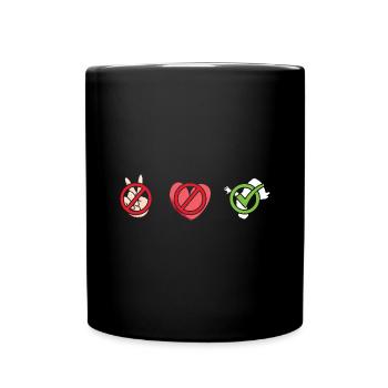 Traceur Peace Love Parkour - Full Colour Mug - black - Front