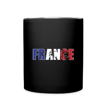 France Rugby - Full Colour Mug - black - Front