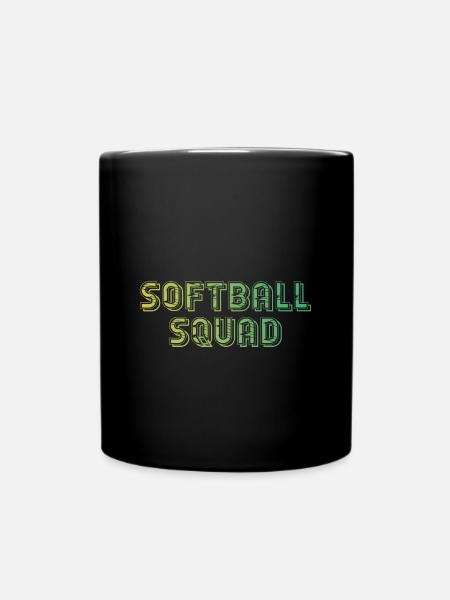 Softball - Tasse einfarbig - Schwarz