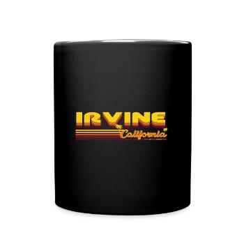 Irvine California Retro & Vintage Design - Full Colour Mug - black - Front