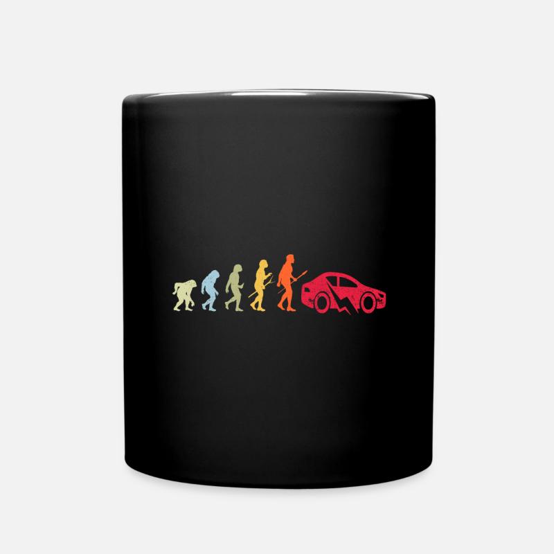 E-Auto Elektroauto Evolution - Tasse einfarbig - Schwarz