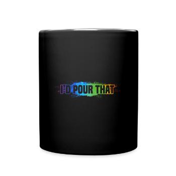 Acrylgießen - Tasse einfarbig - Schwarz - Vorne