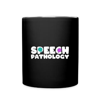 Logopäde Sprachtherapie Sprachtherapeut - Tasse einfarbig - Schwarz - Vorne