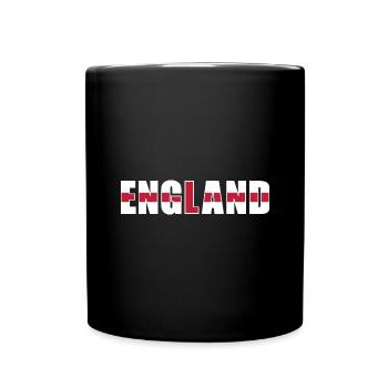 England Rugby - Full Colour Mug - black - Front