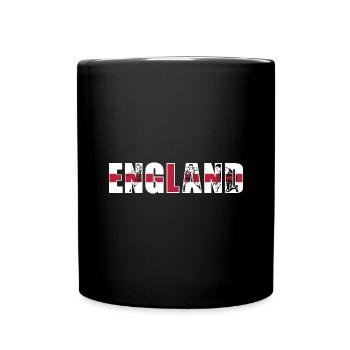 England Rugby - Full Colour Mug - black - Front