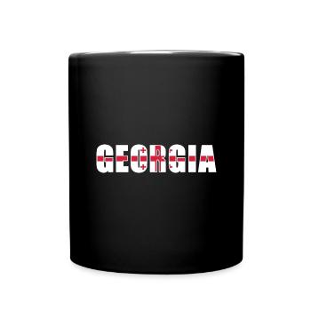 Rugby - Tasse einfarbig - Schwarz - Vorne