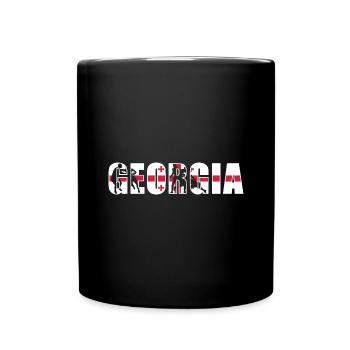 Rugby - Tasse einfarbig - Schwarz - Vorne