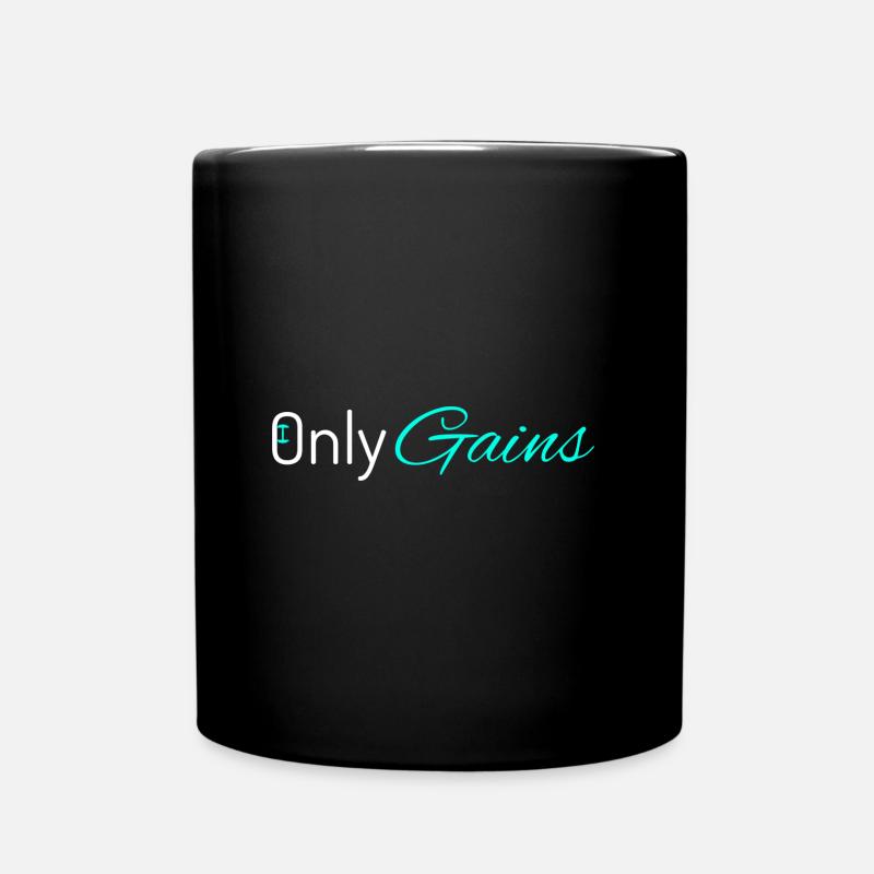 Only Gains - Tasse einfarbig - Schwarz