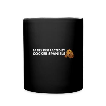 Chien facilement distrait par Corgi - Mug uni - noir - Devant