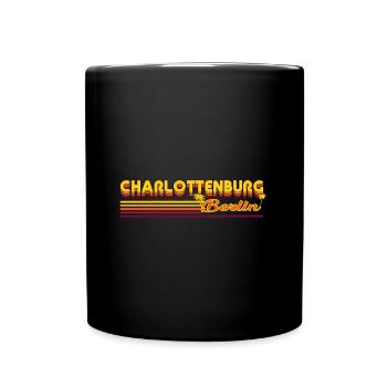 cooles Charlottenburg Berliner Stadtteil Design - Tasse einfarbig - Schwarz - Vorne
