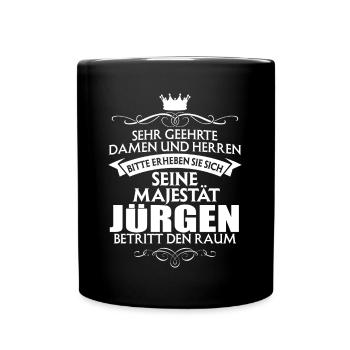 JÜRGEN - Majestät - Tasse einfarbig - Schwarz - Vorne