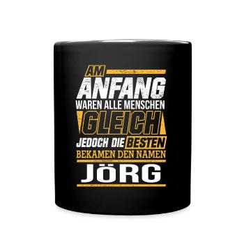 JÖRG - Die Besten - Tasse einfarbig - Schwarz - Vorne