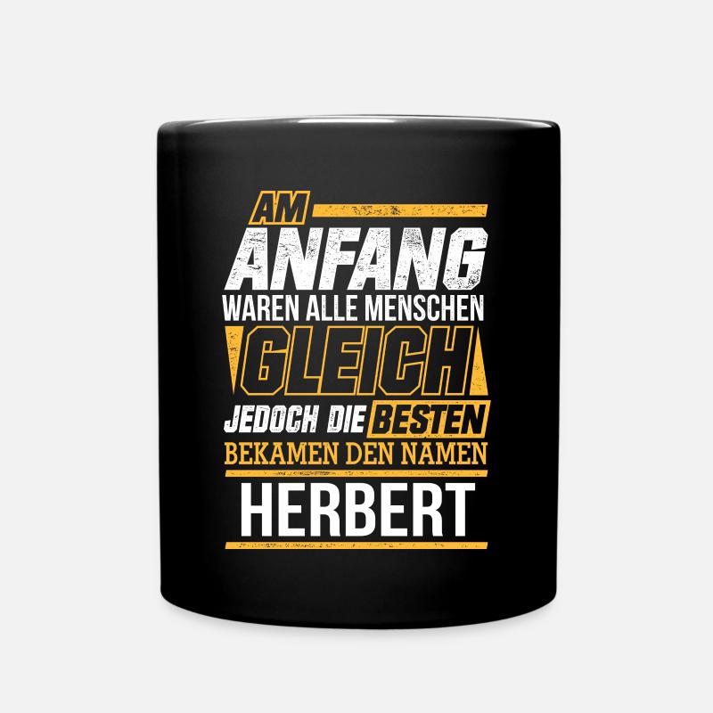 HERBERT - Die Besten - Tasse einfarbig - Schwarz