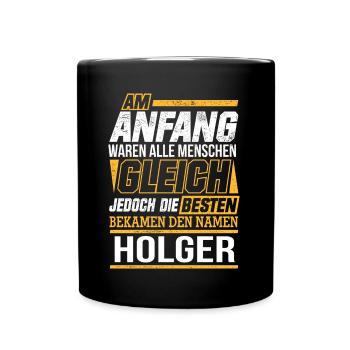 HOLGER - Die Besten - Tasse einfarbig - Schwarz - Vorne