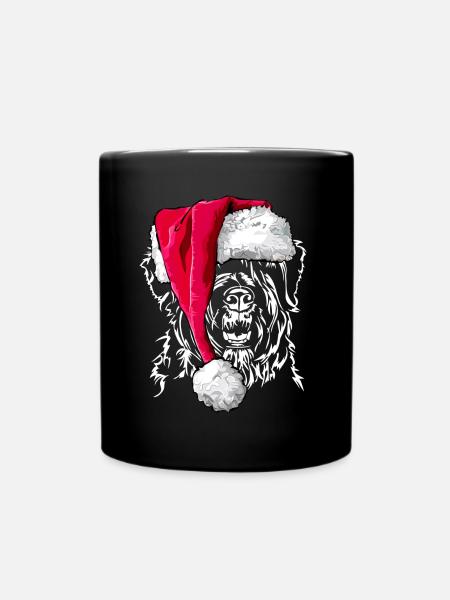BOUVIER DES FLANDRES Weihnachten Geschenk - Tasse einfarbig - Schwarz
