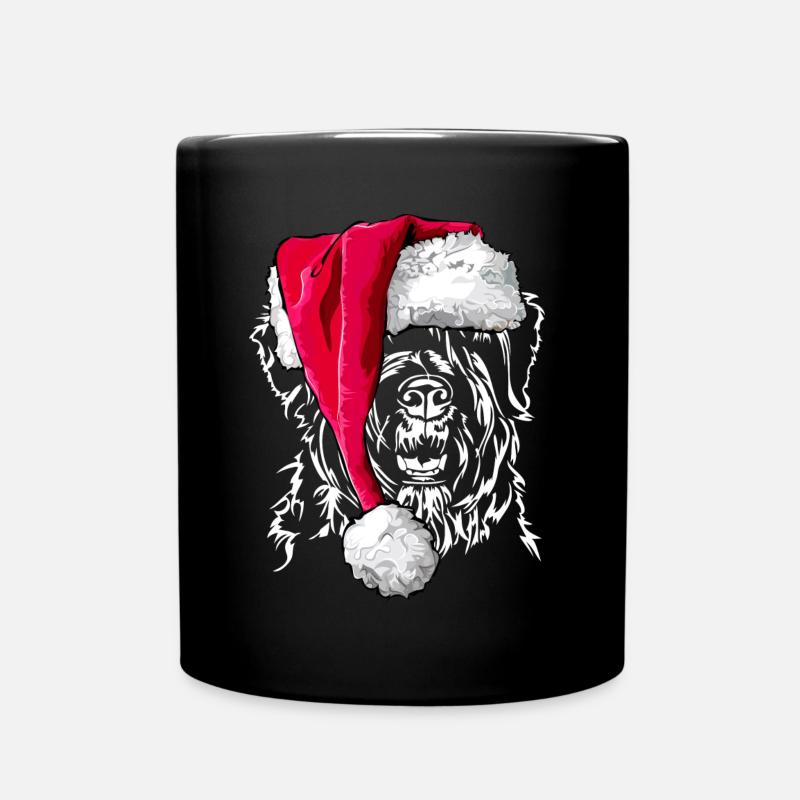 BOUVIER DES FLANDRES Weihnachten Geschenk - Tasse einfarbig - Schwarz