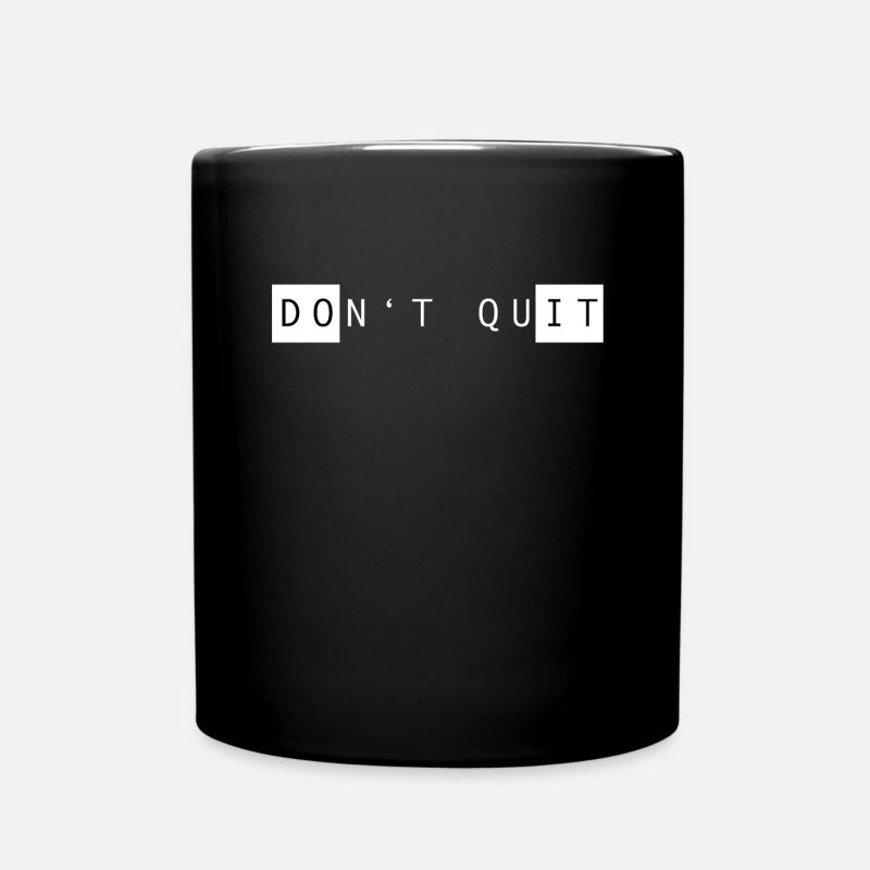 NON USCIRE FARLO - Tazza monocolore - nero