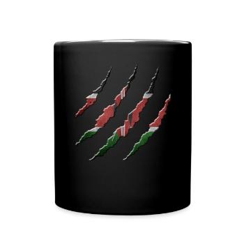 Kenia - Tasse einfarbig - Schwarz - Vorne