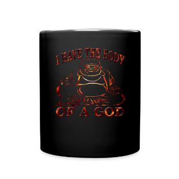 Buddhismus - Tasse einfarbig - Schwarz - Vorne