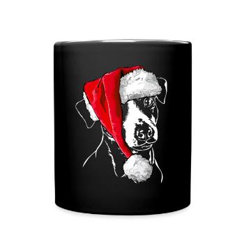 JACK RUSSELL TERRIER NOËL Bonnet Wilsigns - Mug uni - noir - Devant