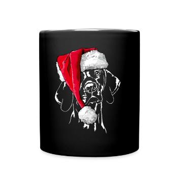 Bonnet de Noël MAGYAR VIZSLA Le cadeau de Wilsign - Mug uni - noir - Devant