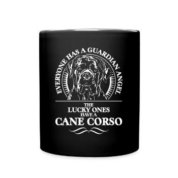 CANE CORSO Guardian Angel Wilsign's Dog Say - Full Colour Mug - black - Front